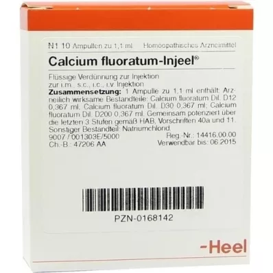 CALCIUM FLUORATUM INJEEL Ampollas, 10 piezas