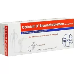 CALCIVIT Tabletas efervescentes, 40 piezas