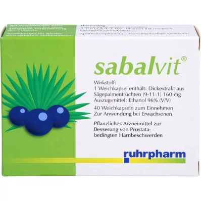 SABALVIT Cápsulas, 40 piezas