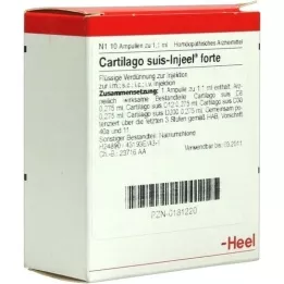 CARTILAGO Suis Injeel Forte ampollas, 10 piezas