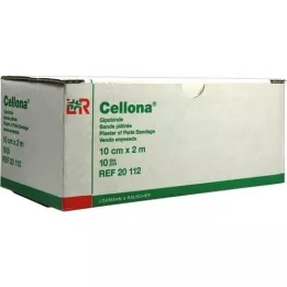 CELLONA Vendas de yeso 10 cm x 2 m, 10 piezas