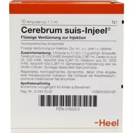 CEREBRUM SUIS Ampollas Injeel, 10 piezas