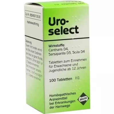 UROSELECT Tabletas, 100 piezas