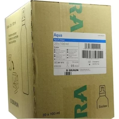 AQUA B.Braun solución de enjuague Ecolav, 20X100 ml