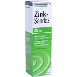 ZINK SANDOZ Tabletas efervescentes, 20 piezas