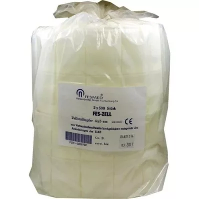 ZELLSTOFFTUPFER FES ZELL 4x5 cm muy blanqueado, 2X500 uds