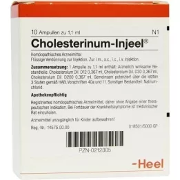 CHOLESTERINUM INJEEL Ampollas, 10 piezas