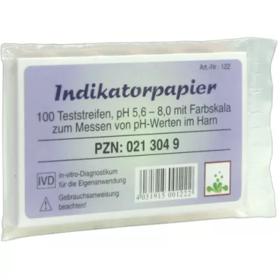 INDIKATORPAPIER Tiras reactivas, 100 unidades