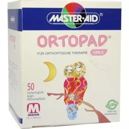 ORTOPAD para niñas apósitos de oclusión ocular medianos, 50 unidades