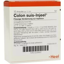 COLON SUIS Ampollas Injeel, 10 piezas