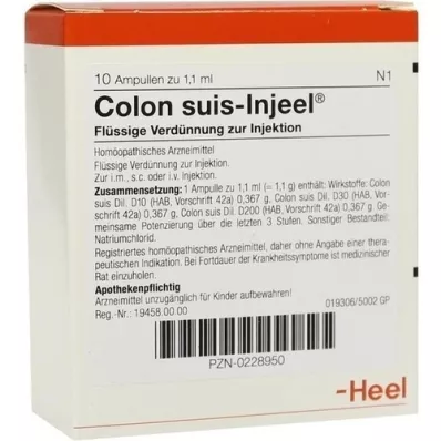 COLON SUIS Ampollas Injeel, 10 piezas COLON SUIS Ampollas Injeel, 10 piezas