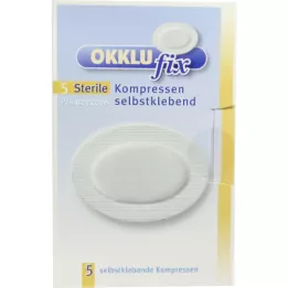OKKLUFIX Compresas oculares estériles autoadhesivas, 5 unidades