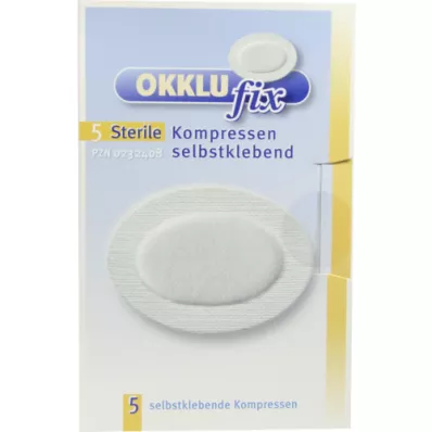 OKKLUFIX Compresas oculares estériles autoadhesivas, 5 unidades