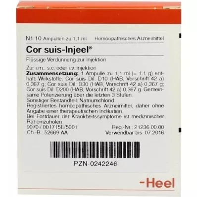 COR SUIS Ampollas Injeel, 10 piezas COR SUIS Ampollas Injeel, 10 piezas