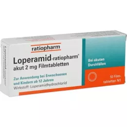 LOPERAMID-Ratiopharm Agudo 2 mg comprimidos recubiertos con película, 10 piezas