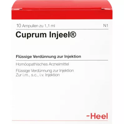 CUPRUM INJEEL Ampollas, 10 piezas