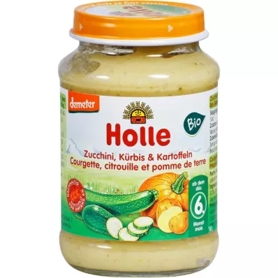 HOLLE Calabacín y calabaza con patatas, 190 g