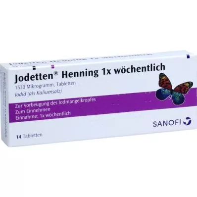 JODETTEN Henning 1x tabletas semanales, 14 piezas