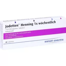 JODETTEN Henning 1x tabletas semanales, 28 piezas