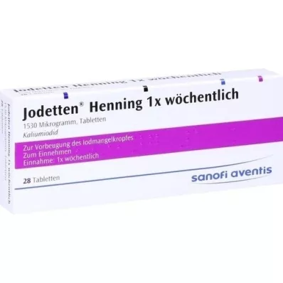 JODETTEN Henning 1x tabletas semanales, 28 piezas