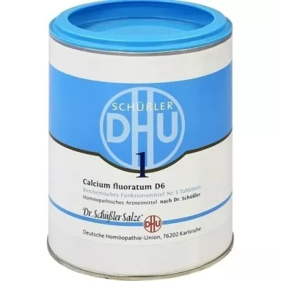 BIOCHEMIE DHU 1 Calcio fluoratum D 6 comprimidos, 1000 piezas