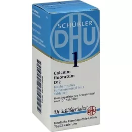 BIOCHEMIE DHU 1 comprimidos de calcio fluoratum D 12, 80 piezas