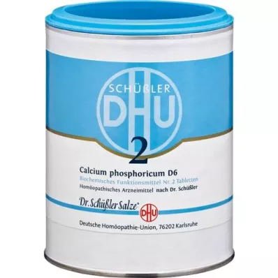 BIOCHEMIE DHU 2 tabletas de calcio fosfórico D 6, 1000 piezas