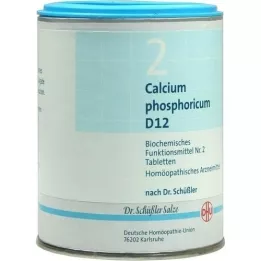 BIOCHEMIE DHU 2 tabletas de calcio fosforicum D 12, 1000 piezas