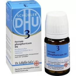 BIOCHEMIE DHU 3 comprimidos de Ferrum Phosphoricum D 6, 80 piezas