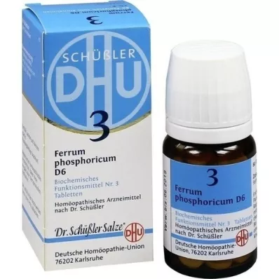 BIOCHEMIE DHU 3 comprimidos de Ferrum Phosphoricum D 6, 80 piezas