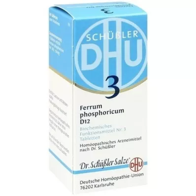 BIOCHEMIE DHU 3 Ferrum Phosphoricum D 12 tabletas, 80 piezas