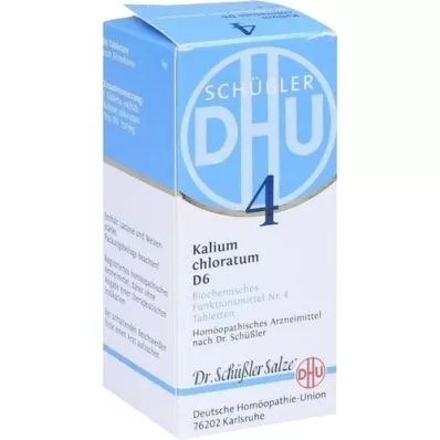 BIOCHEMIE DHU 4 tabletas de clorato de potasio D 6, 80 piezas