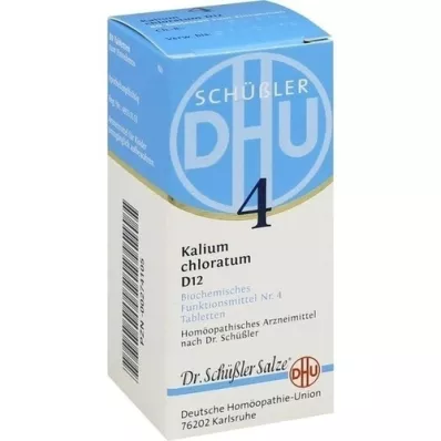 BIOCHEMIE DHU 4 tabletas de cloratum de potasio D 12, 80 piezas