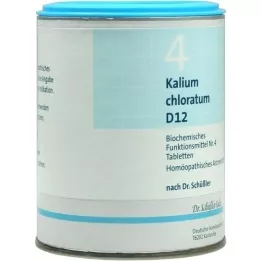 BIOCHEMIE DHU 4 cloratum potásico D 12 comprimidos, 1000 unidades