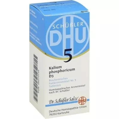 BIOCHEMIE DHU 5 tabletas de Kalium Phosphoricum D 3, 80 piezas