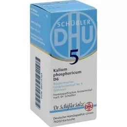 BIOCHEMIE DHU 5 tabletas de Kalium Phosphoricum D 6, 80 piezas