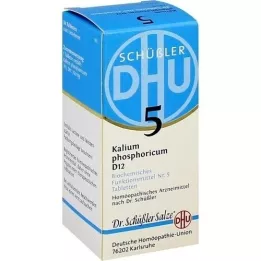 BIOCHEMIE DHU 5 tabletas de Kalium Phosphoricum D 12, 80 piezas