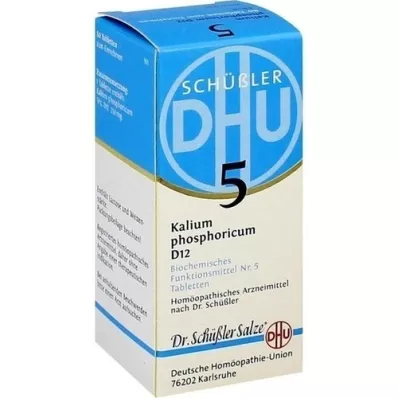 BIOCHEMIE DHU 5 tabletas de Kalium Phosphoricum D 12, 80 piezas