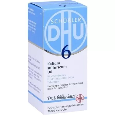 BIOCHEMIE DHU 6 tabletas de Kalium sulfuricum D 6, 80 piezas