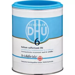BIOCHEMIE DHU 6 tabletas de Kalium sulfuricum D 6, 1000 piezas