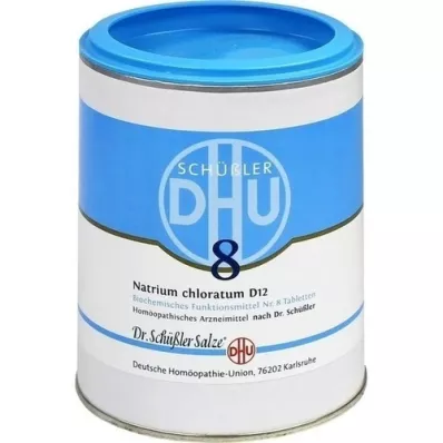 BIOCHEMIE DHU 8 clorato de sodio D 12 tabletas, 1000 piezas