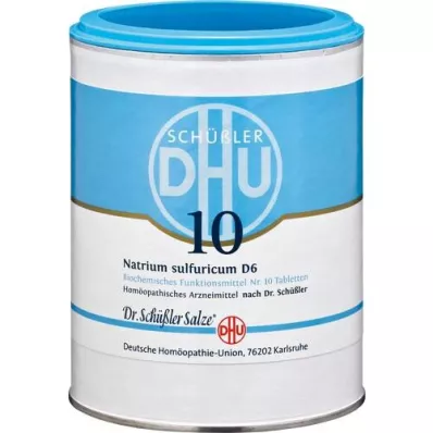 BIOCHEMIE DHU 10 comprimidos de Natrum sulfuricum D 6, 1000 uds