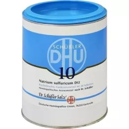 BIOCHEMIE DHU 10 comprimidos de Natrum sulfuricum D 12, 1000 uds