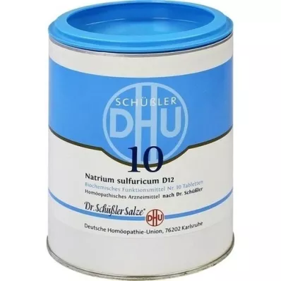 BIOCHEMIE DHU 10 comprimidos de Natrum sulfuricum D 12, 1000 uds