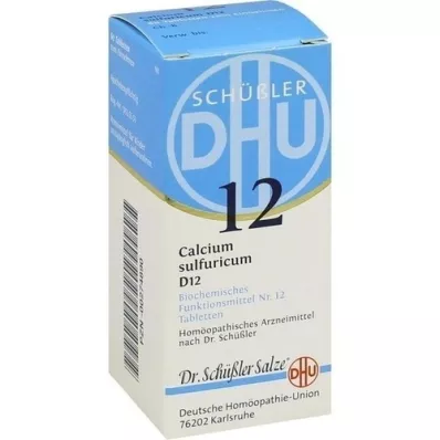 BIOCHEMIE DHU 12 tabletas de calcio sulfuricum D 12, 80 piezas
