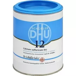 BIOCHEMIE DHU 12 tabletas de calcio sulfuricum D 12, 1000 piezas