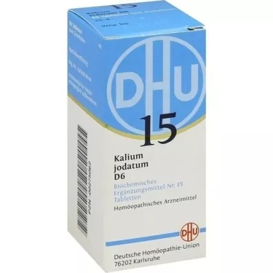 BIOCHEMIE DHU 15 tabletas de yodato de potasio D 6, 80 piezas BIOCHEMIE DHU 15 tabletas de yodato de potasio D 6, 80 piezas