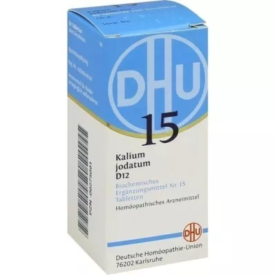 BIOCHEMIE DHU 15 yodato de potasio D 12 tabletas, 80 piezas BIOCHEMIE DHU 15 yodato de potasio D 12 tabletas, 80 piezas