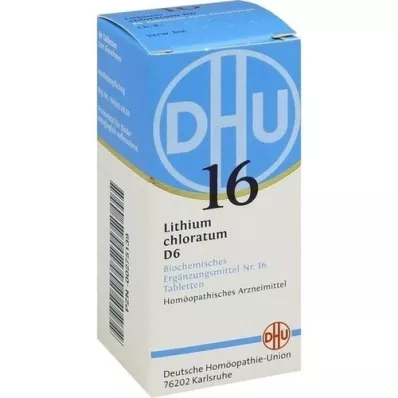BIOCHEMIE DHU 16 tabletas de clorato de litio D 6, 80 piezas