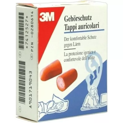 Tapones para los oídos 3M 1100 para uso desechable, 4 piezas